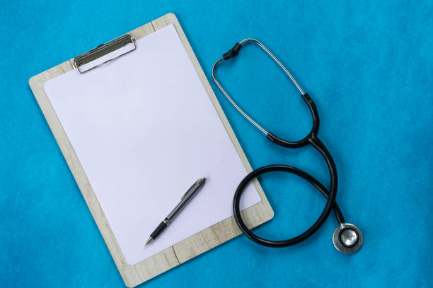 istock Top view of prescription pad with statoscope and pen 1530732728