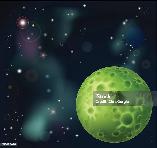 Space Background Stock Illustration - Download Image Now - Moon Surface, Meteor Crater, Moon