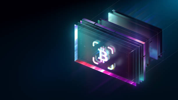 istock Crypto currency and digital wallets concept background. Modern Web 3.0 colours. CGI 3D render 1530738563