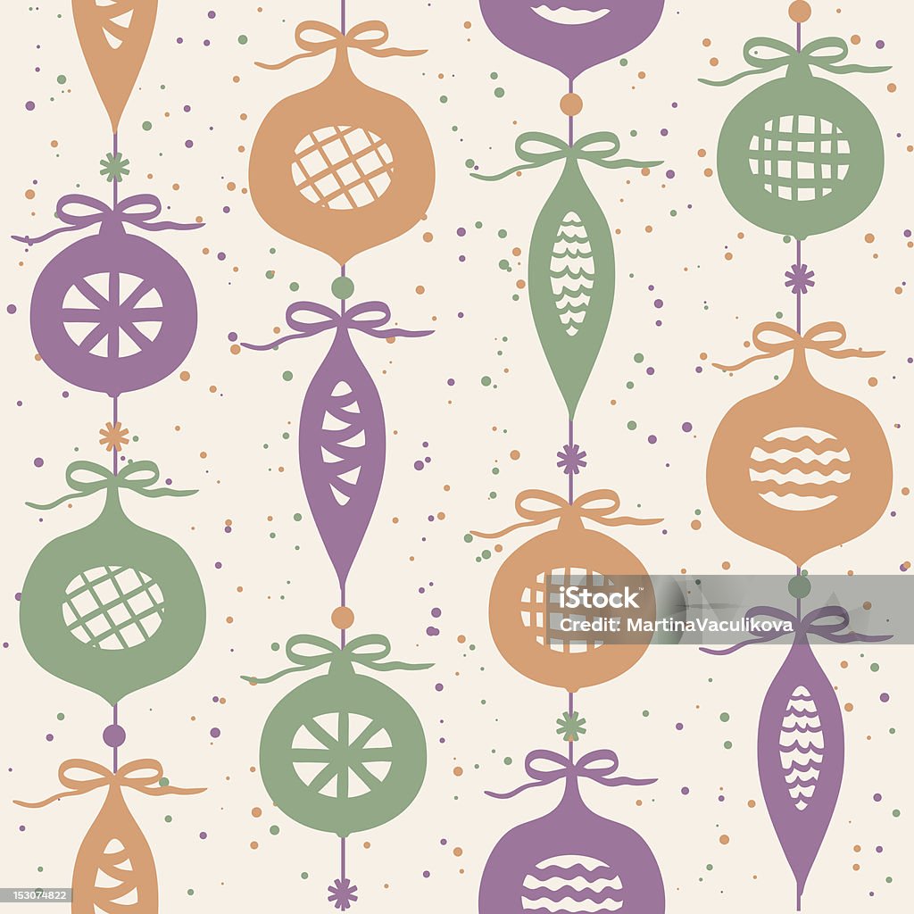 Motif sans couture de Noël de boules - clipart vectoriel de Abstrait libre de droits