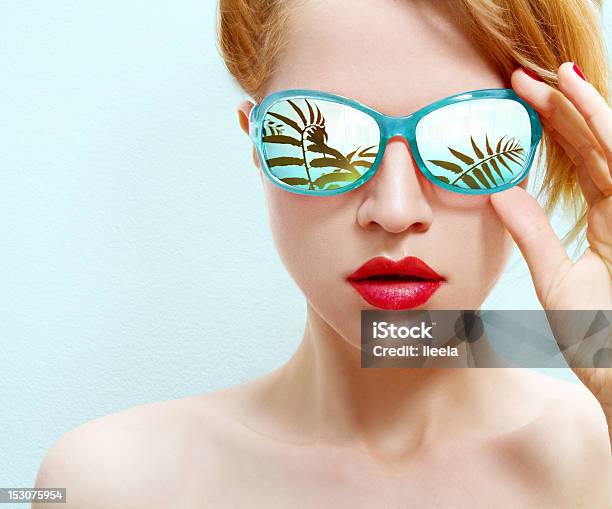 Summertime Stock Photo - Download Image Now - Light Blue, Sunglasses, Adult