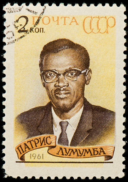 istock Soviet postage stamp with a portrait of Patrice Lumumba 153077234