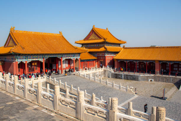 istock Ancient roof structures captured in Beijing's Forbidden City 1530776836