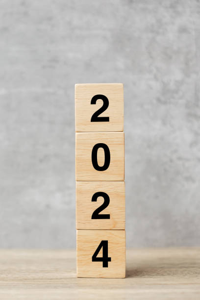 istock block 2024 text on table. Resolution, strategy, plan, goal, motivation, reboot, business and New Year holiday concepts 1530779430