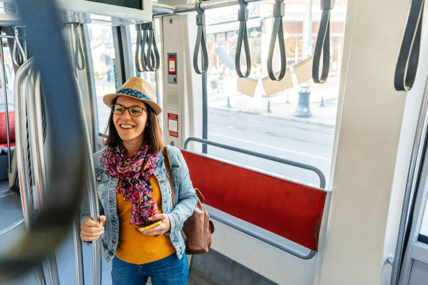 istock Young Woman Riding On A Tram In Istanbul 1530787732