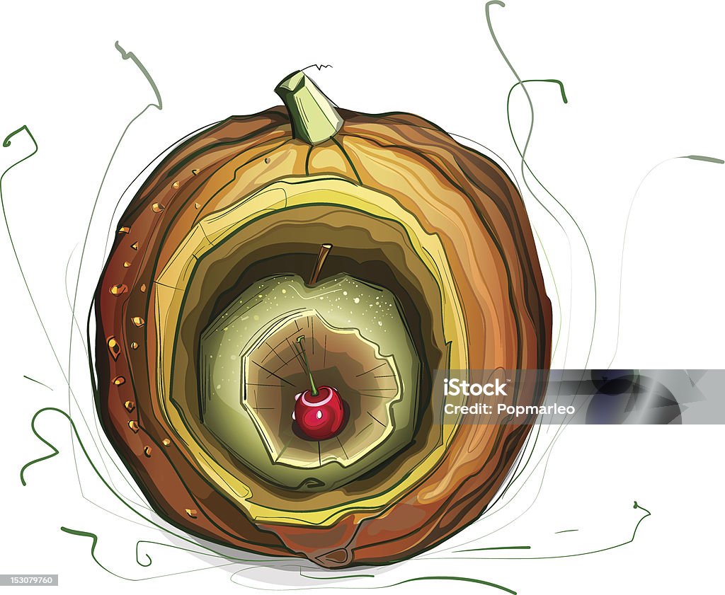 Zucca ciliegia Still Life illustrazione di Apple - arte vettoriale royalty-free di Agricoltura