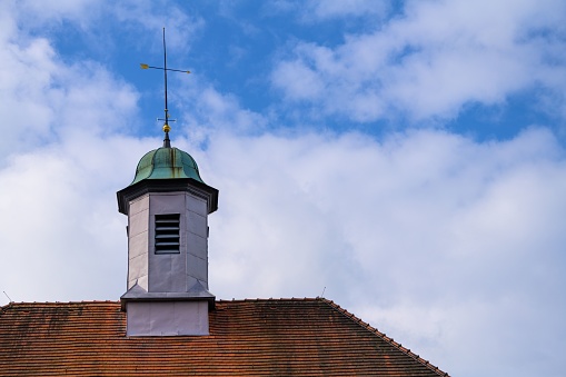 An external view of the clock tower building in the Highland town of Dingwall in Scotland.