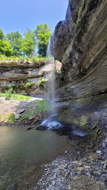 istock Scenic landscape featuring DeCew Falls surrounded by lush greenery. Ontario, Canada. 1530806281