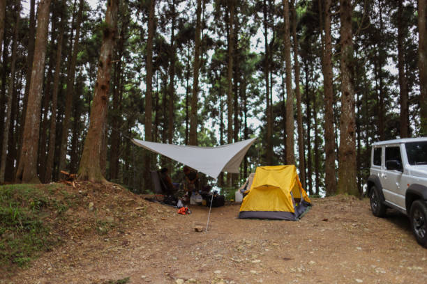 istock Enjoy a moment of relaxation and tranquility while camping in the wild 1530806840