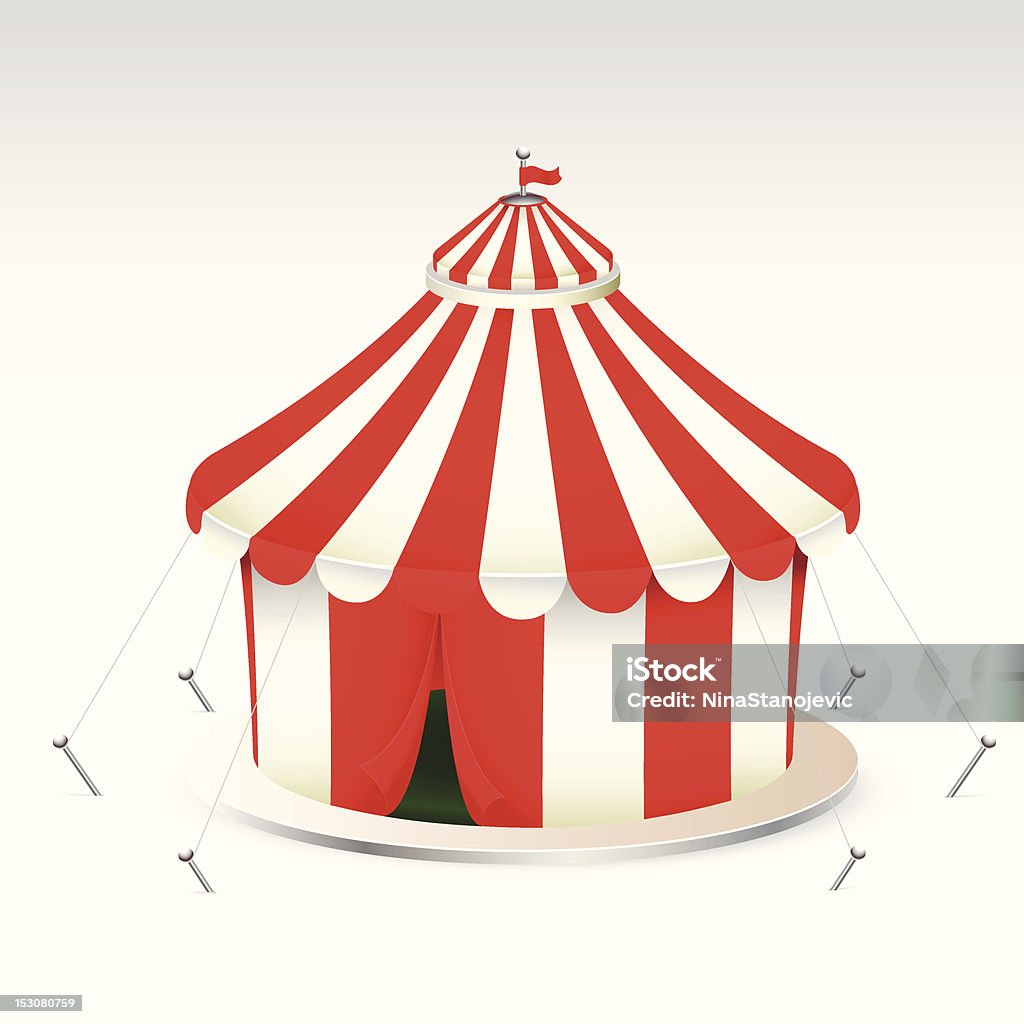 Tenda de circo - Vetor de Arte, Cultura e Espetáculo royalty-free