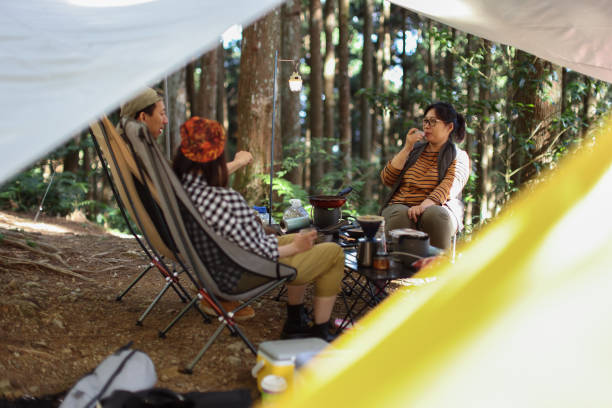 istock Brewing coffee early in the forest camping 1530807828