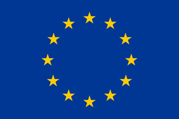 ilustrações de stock, clip art, desenhos animados e ícones de european union official flag background - daily cruiser