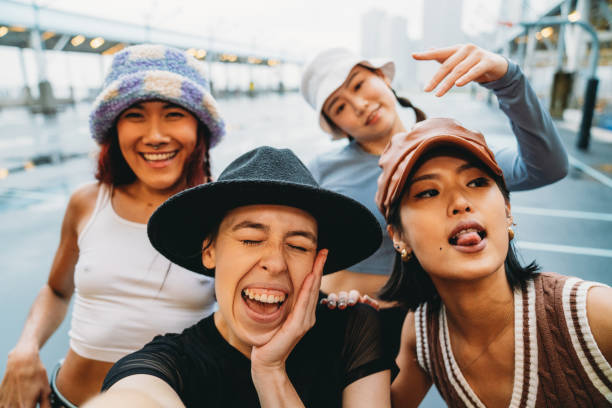 istock Pov view of friends taking a selfie 1530809012