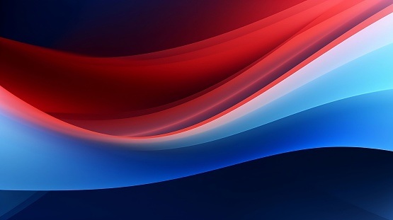 An illustration of blue red abstract wavy background