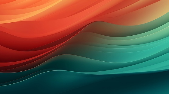An illustration of vibrant colorful abstract waves as a background