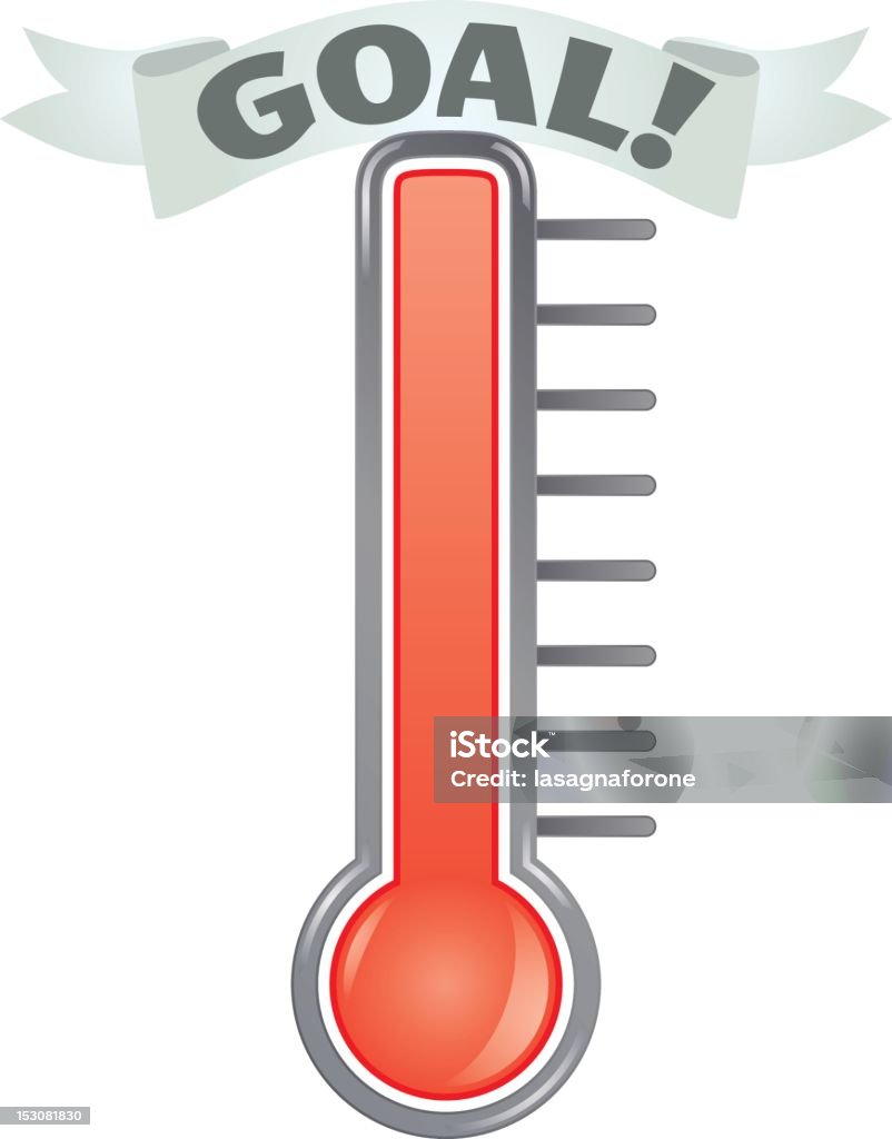 Сбор средств термометр - Векторная графика Термометр роялти-фри