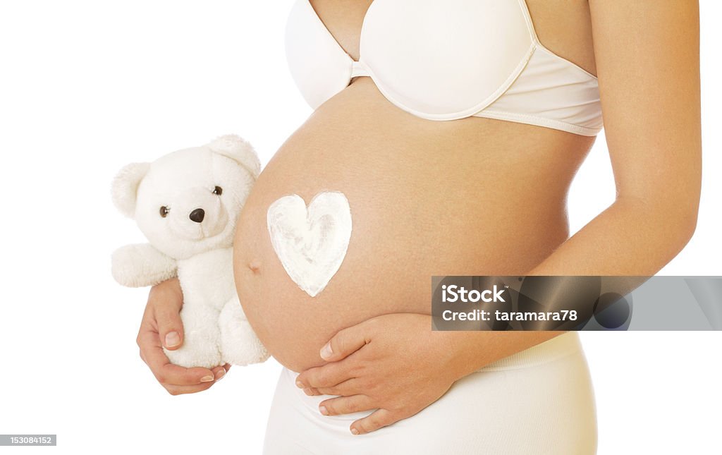 Ciąży - Zbiór zdjęć royalty-free (Białe tło)