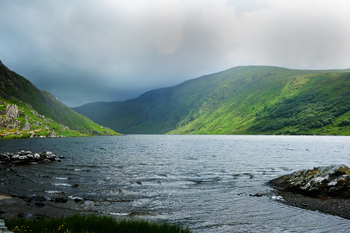 Glenbeg Lake on the Beara Peninsula, County Cork, Ireland.