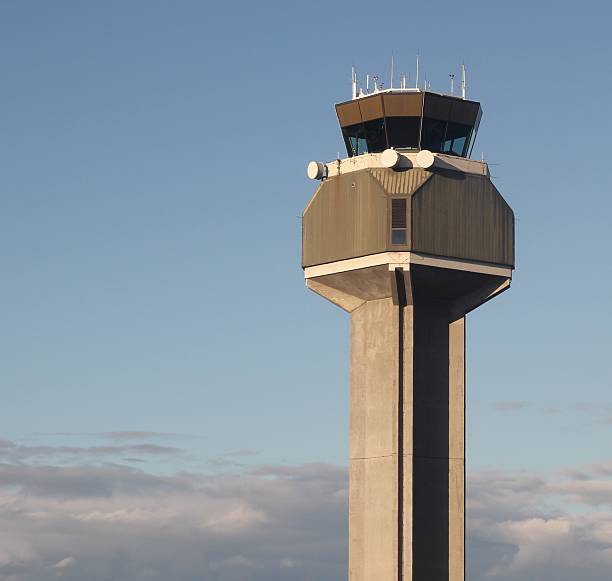 istock Air traffic control tower above the clouds 153085851