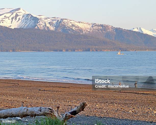 Evening At The Beach Stock Photo - Download Image Now - Alaska - US State, Child, Homer - Alaska