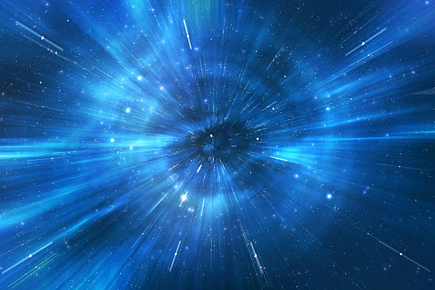 istock Space warp travel trough universe 153086686