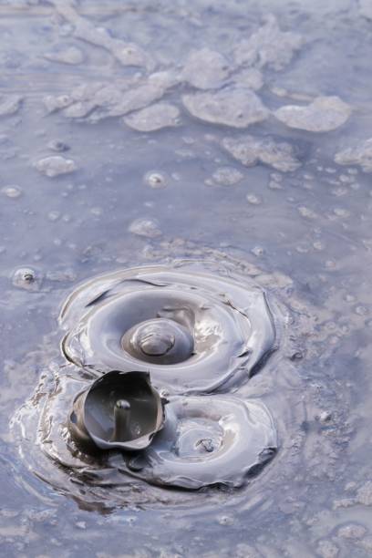 istock Bubbling mud pools near Rotorua geothermal area in New Zealand. 1530887174