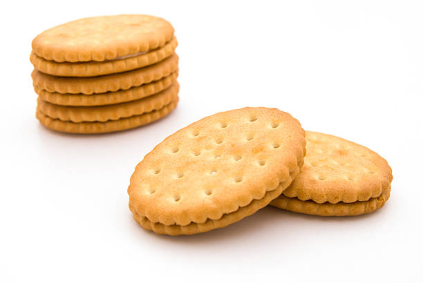 istock sandwich biscuits with pink cream filling 153092143