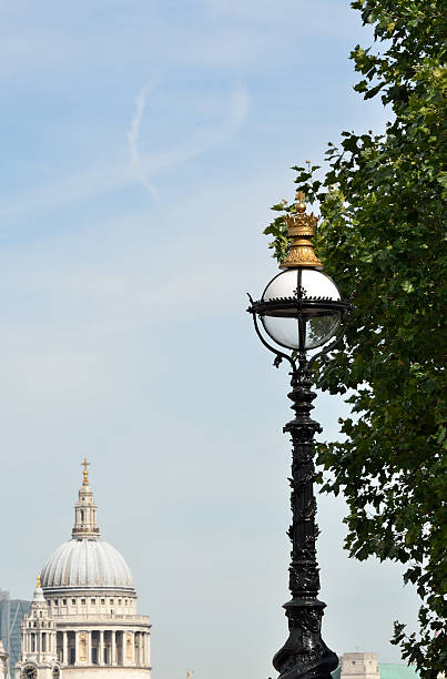 istock Street lamp with St Pauls in distance 153092149