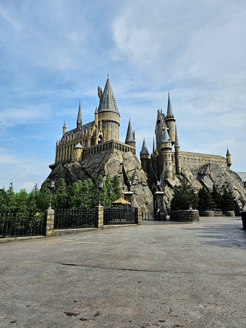 Osaka, Japan – June 28, 2023: The Wizarding World of Harry Potter, Hogwarts at Universal Studios in Japan.