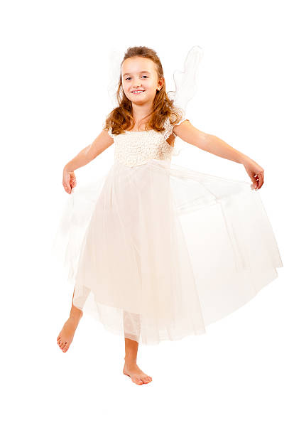 istock Girl with angel wings 153092844
