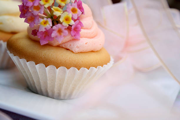 Pink Cupcake stock photo