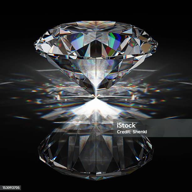 Foto de Brilhante Diamante e mais fotos de stock de Diamante - Pedra preciosa - Diamante - Pedra preciosa, Brilhante - Reluzente, Luz
