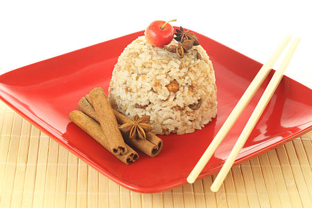 Apple and rice dessert