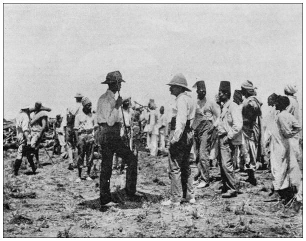 istock Antique image from British magazine: Sudan, conversation between Slatin Pasha and Major Stuart Wortley 1530942401
