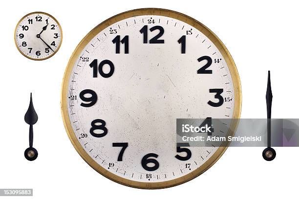 Diy Clock Face With Hands Stock Photo - Download Image Now - Clock, Old, Watch - Timepiece