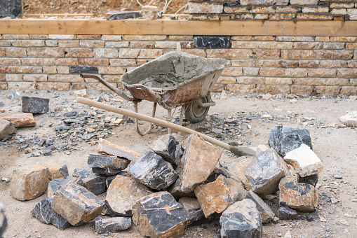 Stone House Wall Building Process