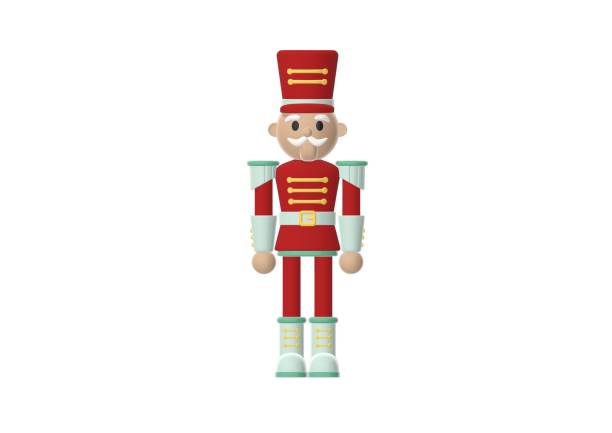istock 3D render of a wooden nutcracker on the white background 1530972948