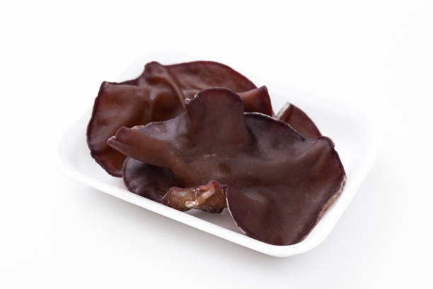 istock Wood ear fungus on white background 1530975598