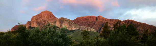 istock Mountain range in Wellington South Africa at sunset 1530977046