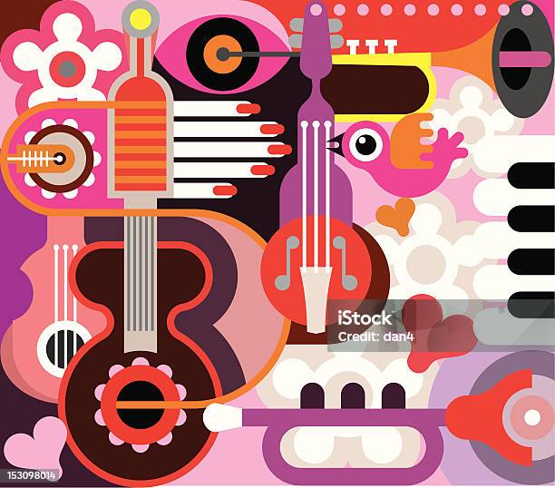 Abstract Music Background Stock Illustration - Download Image Now ...