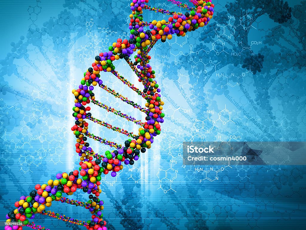 Ilustração Digital do dna - Royalty-free ADN Foto de stock