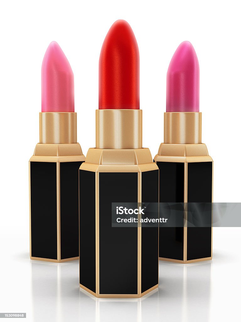 Lipsticks isolado - Foto de stock de Aberto royalty-free