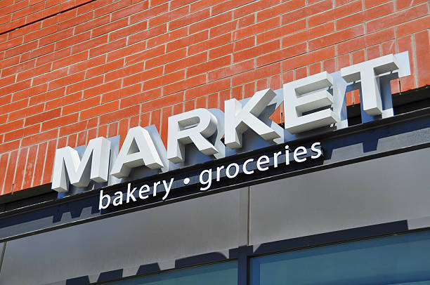 istock Market store signage 153099267