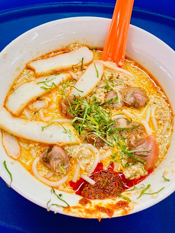 Originating from Peranakan cuisine,  is a popular dish in Singapore, Indonesia, and Malaysia. It is containing influences from Chinese, Malay, and other cultures.