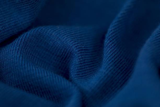 istock Closeup shot of a navy blue fabric with a smooth texture 1531009498