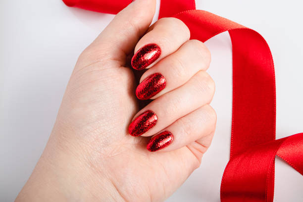 istock Beautiful red nail polish. 1531033591