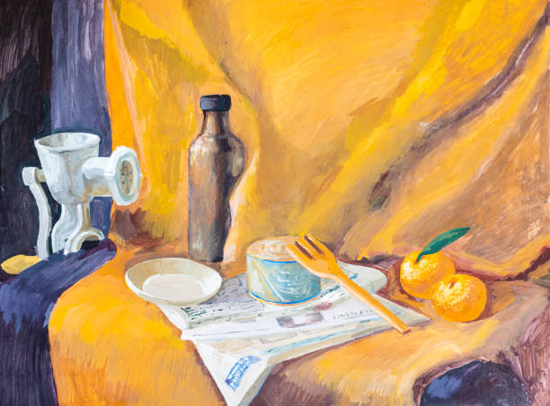 istock hand-painted still life with food and meat grinder 1531069353