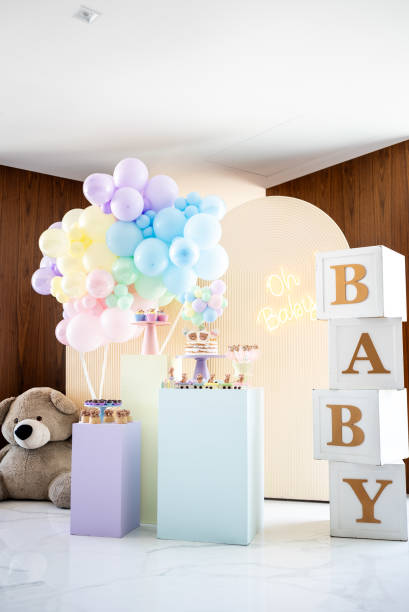 istock Gender reveal party decoration 1531084552