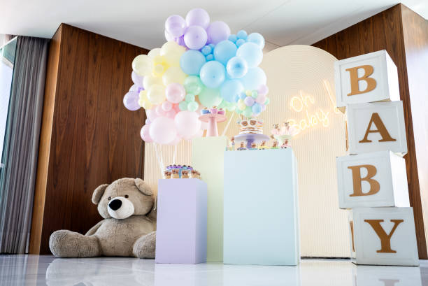 istock Gender reveal party decoration 1531084570