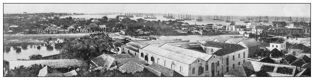 Antique image from British magazine: West Indies, Barbados